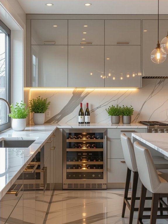 integrated temperature controlled storage