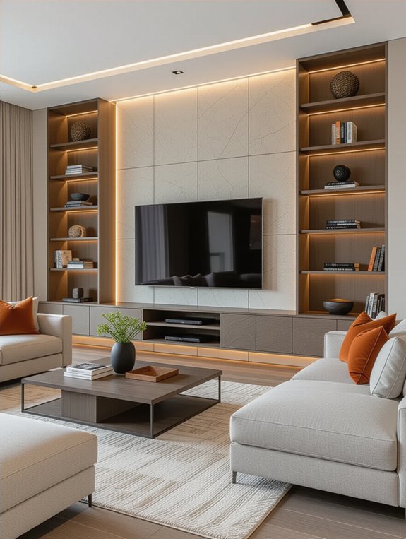 interactive media wall features