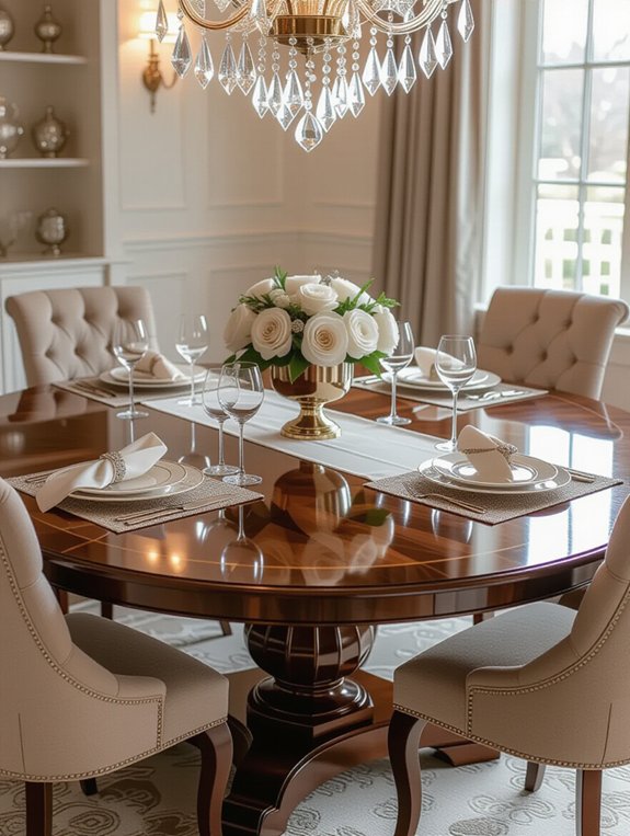 inviting round dining tables