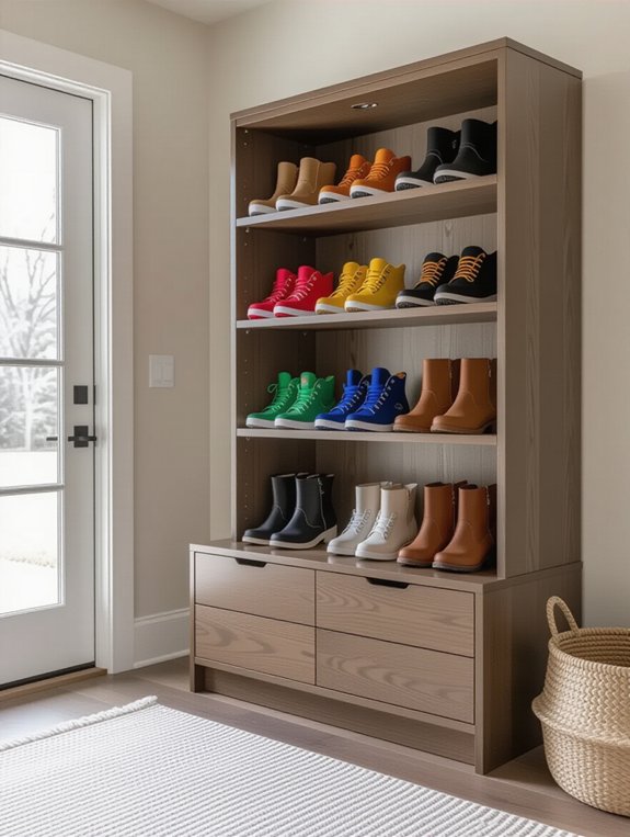 kid friendly shoe storage solutions