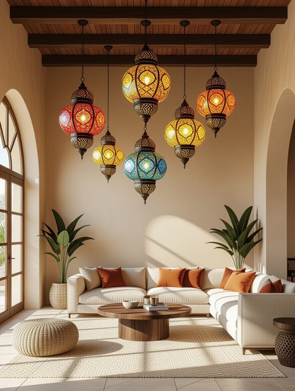 lantern lights create ambiance