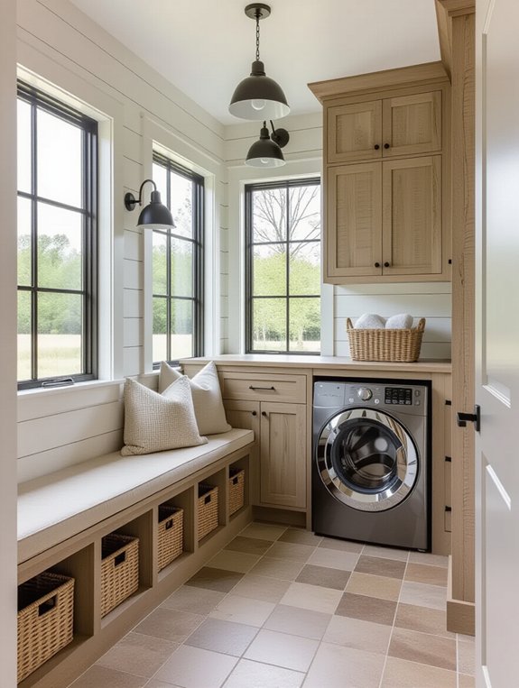 laundry integrated mudroom design