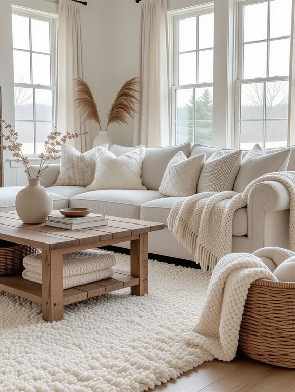 layer textures for warmth