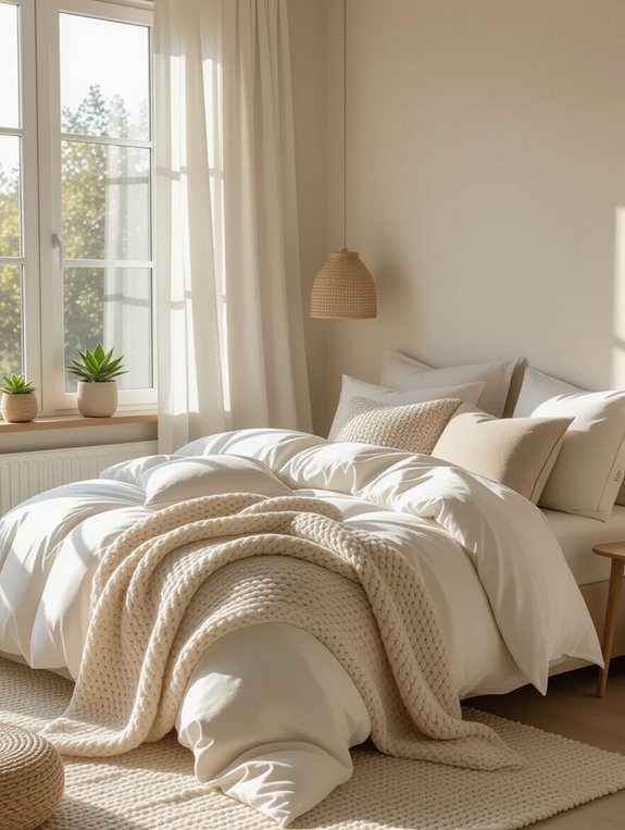 layered bedding for comfort