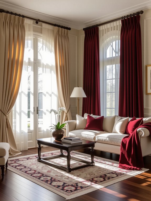 layered curtain styling tips