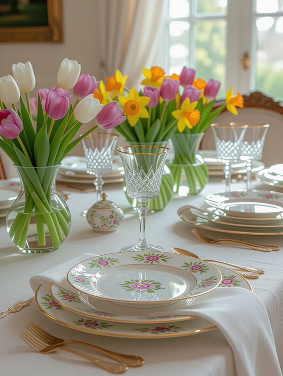 layered dining table design