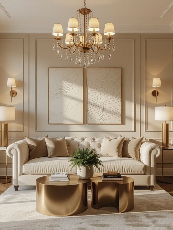 layered lighting enhances ambiance