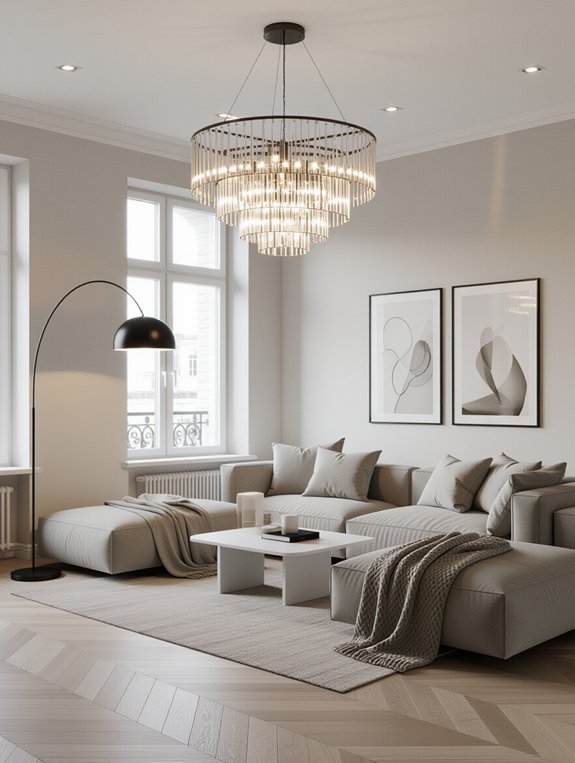 layered lighting enhances ambiance