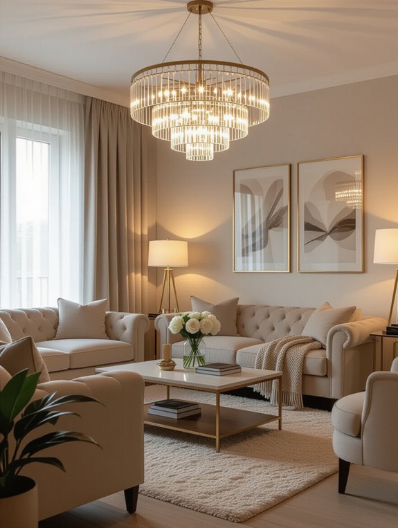 layered lighting for ambiance