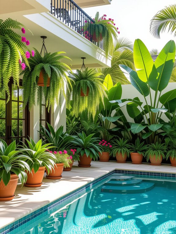 layered plant heights design