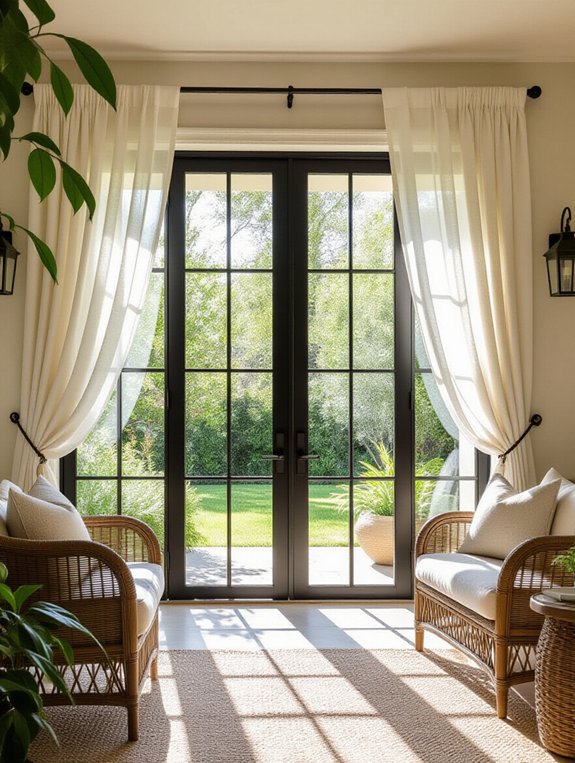 light airy sheer curtains