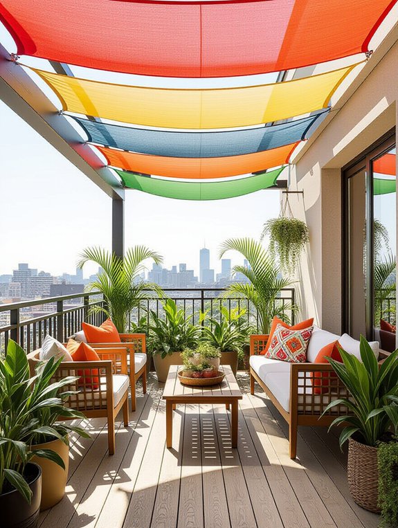 lightweight balcony shade solution