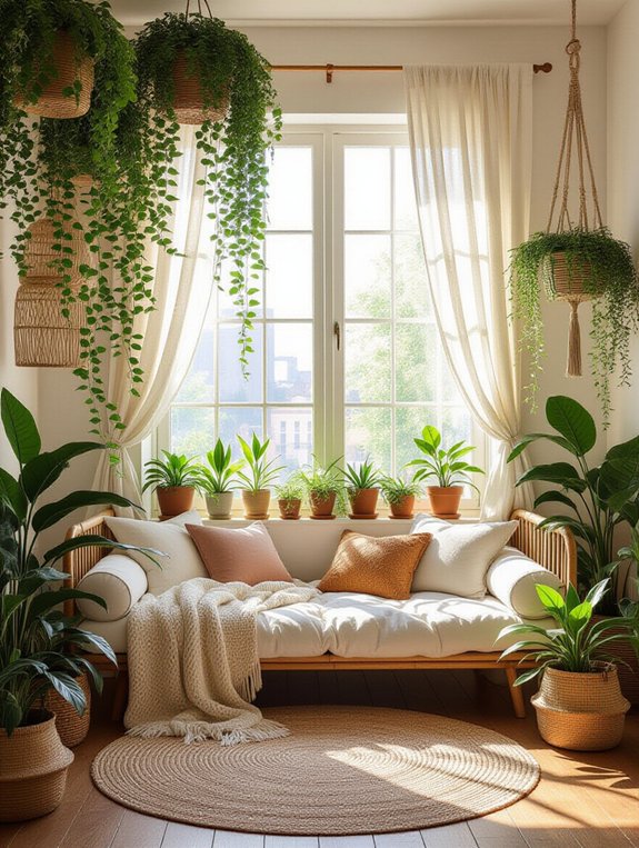 lush greenery for tranquility