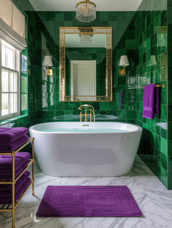 luxurious jewel tone decor