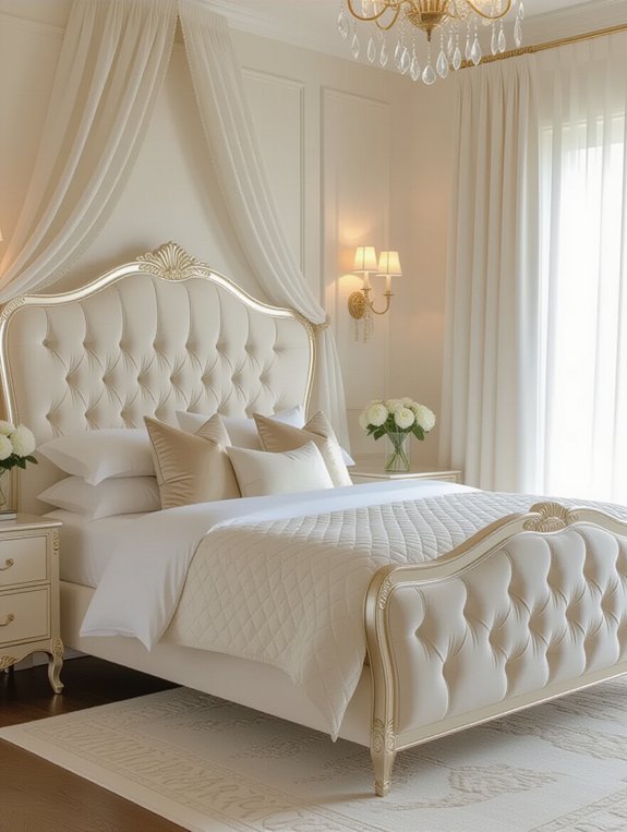 luxurious velvet bed frame