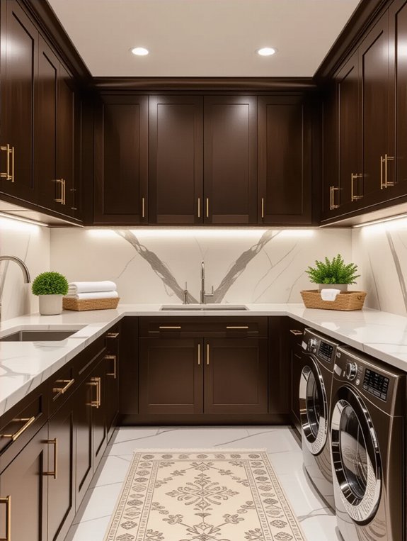 luxury laundry room materials