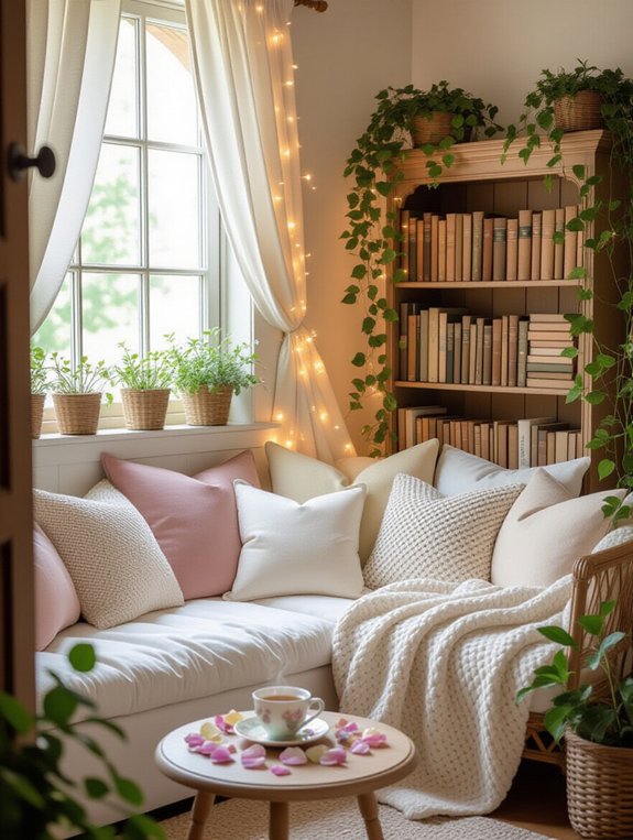magical cozy reading corner