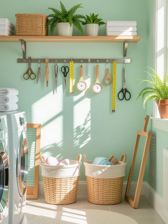 magnetic strips for organization