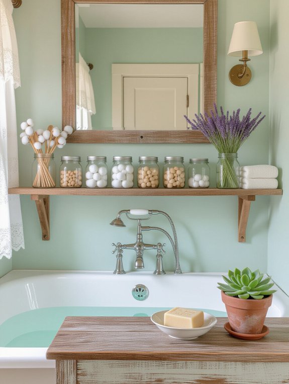 mason jars for organization