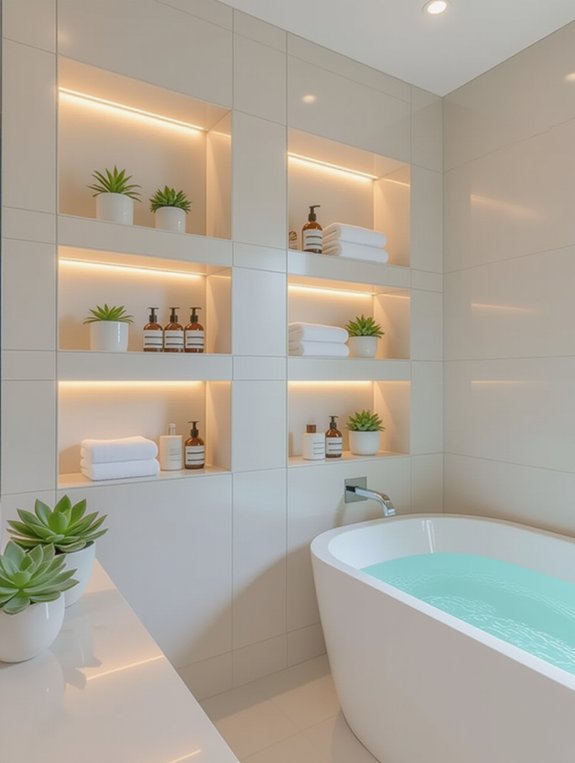 maximize bathroom storage stylishly