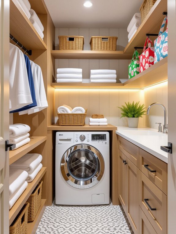 maximize laundry room space