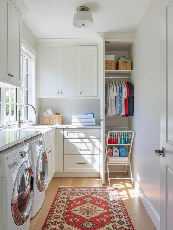 maximize laundry room storage