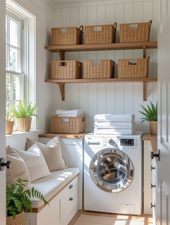 maximize laundry room storage
