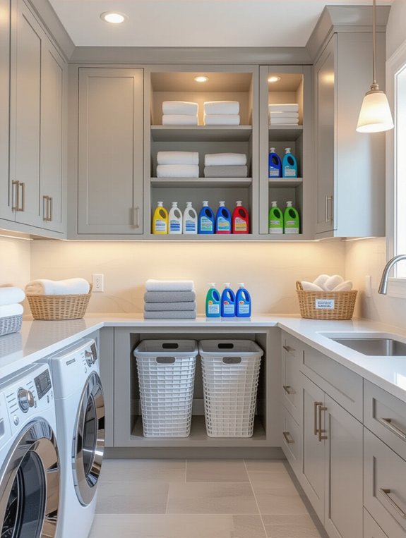 maximize laundry room storage