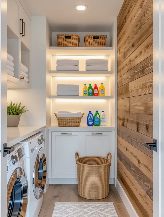 maximize laundry room storage