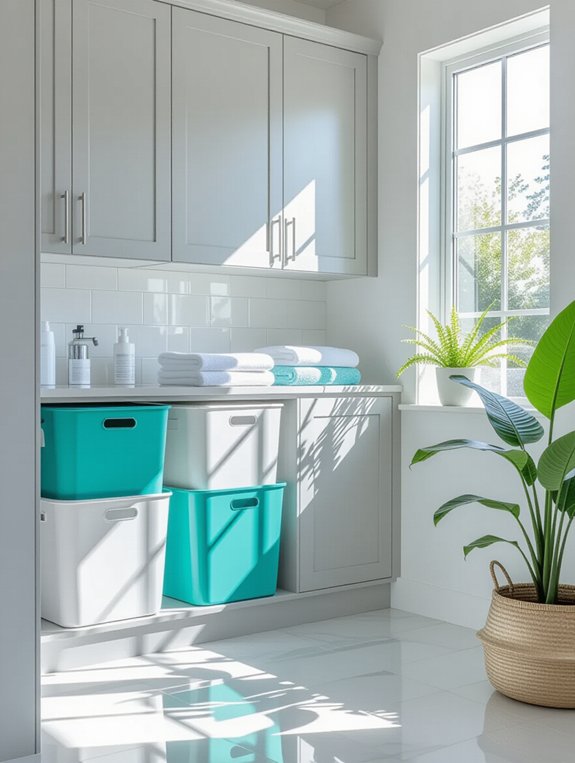 maximize laundry room storage