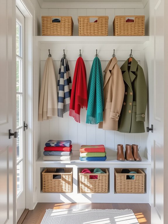 maximize mudroom storage solutions