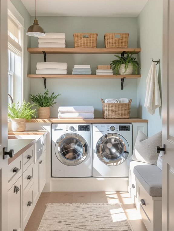 maximize small laundry space