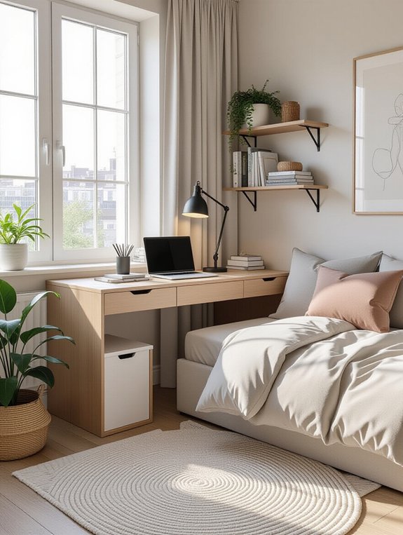 maximize space with corner desk