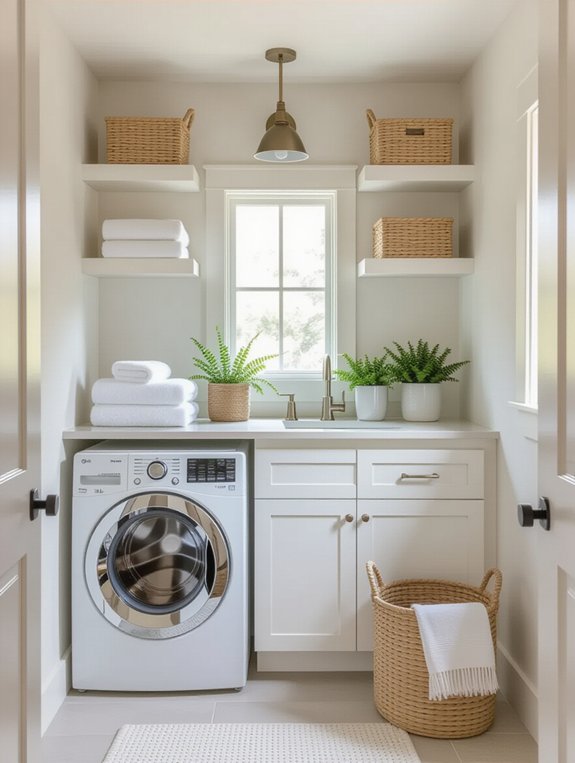 maximize space with shelving