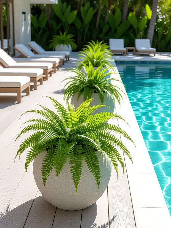 modern decorative stone pots