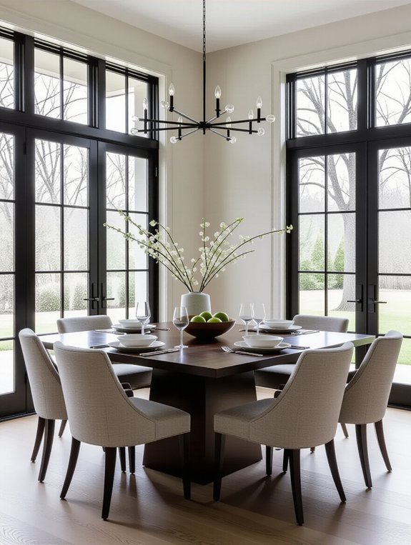 modern minimalist dining design