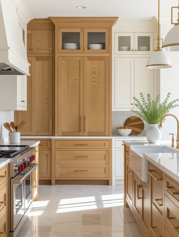 modern oak and white elegance