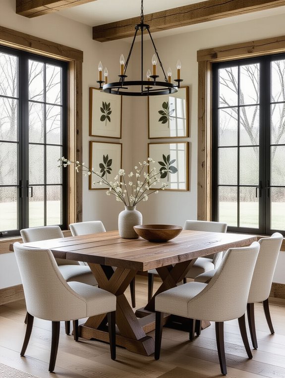 modern rustic dining harmony