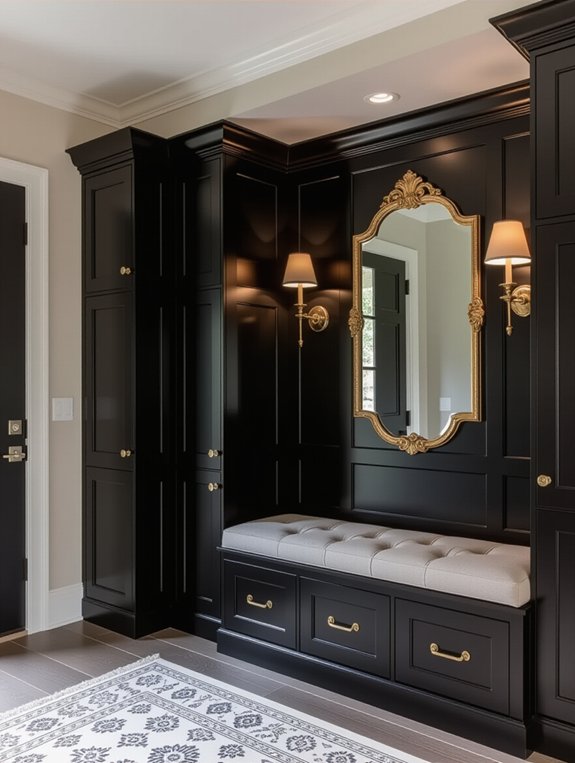 molded cabinets enhance sophistication
