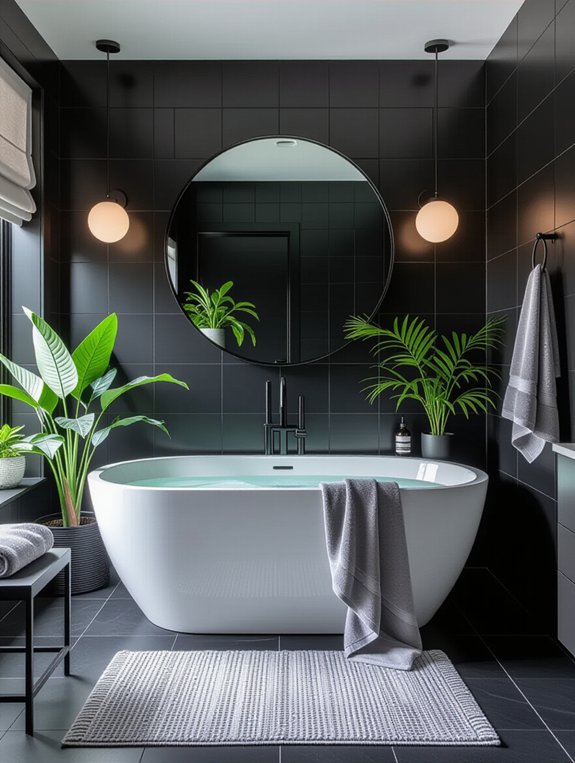 monochromatic bathroom serenity achieved