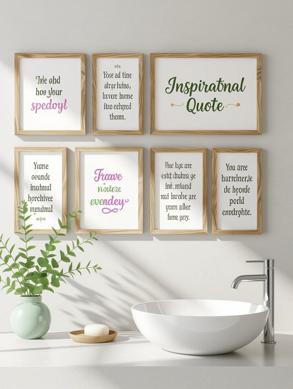 motivational bathroom quote board
