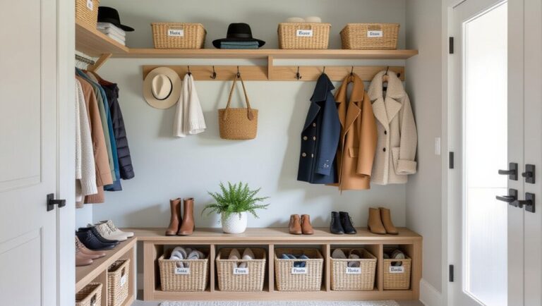mudroom organization tips and tricks