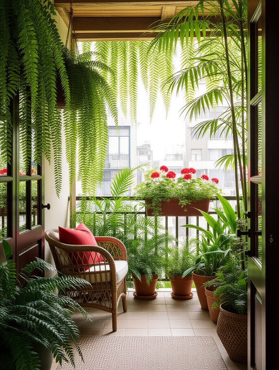 natural privacy with plants