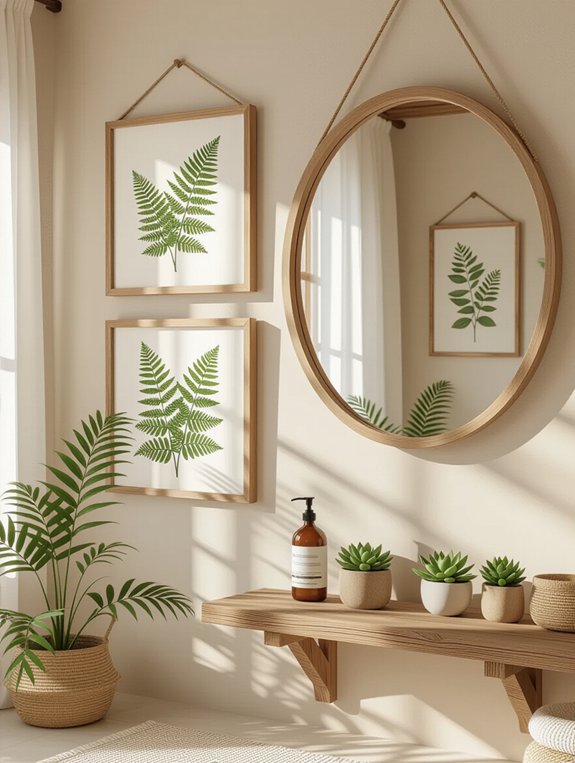 nature inspired bathroom decor