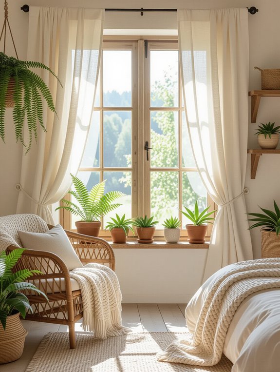 nature inspired bedroom retreat