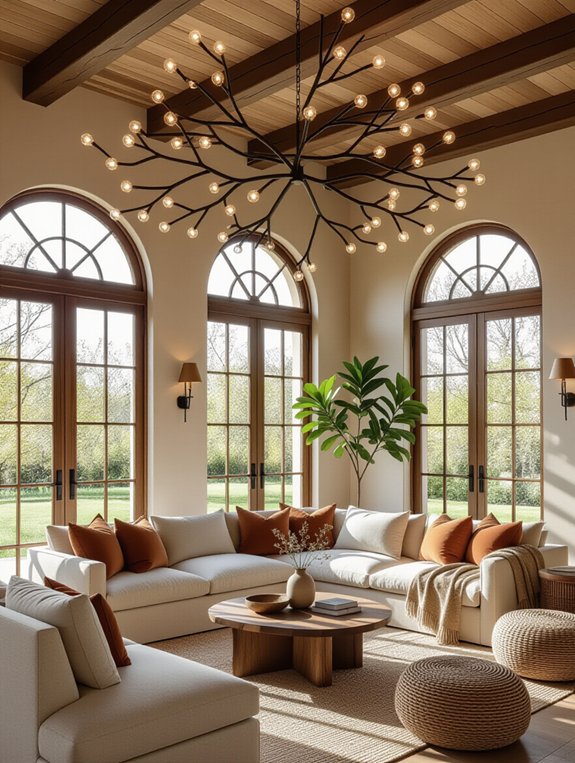 nature inspired branch chandeliers