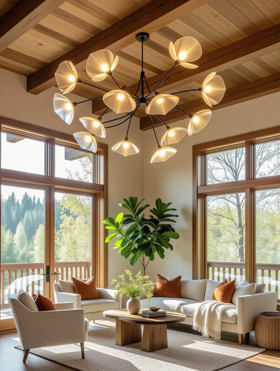 nature inspired ceiling light designs