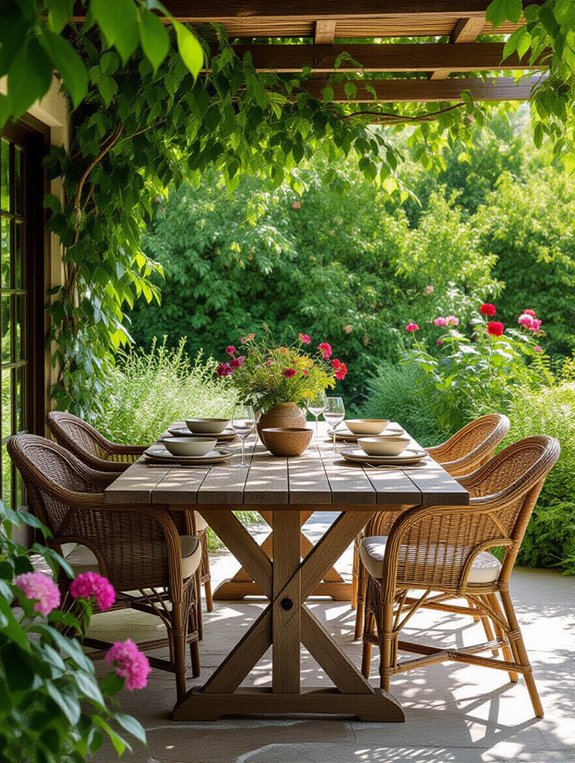 nature inspired dining centerpiece