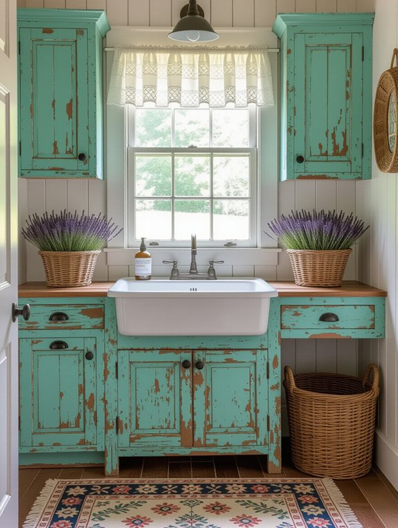 nostalgic distressed furniture decor