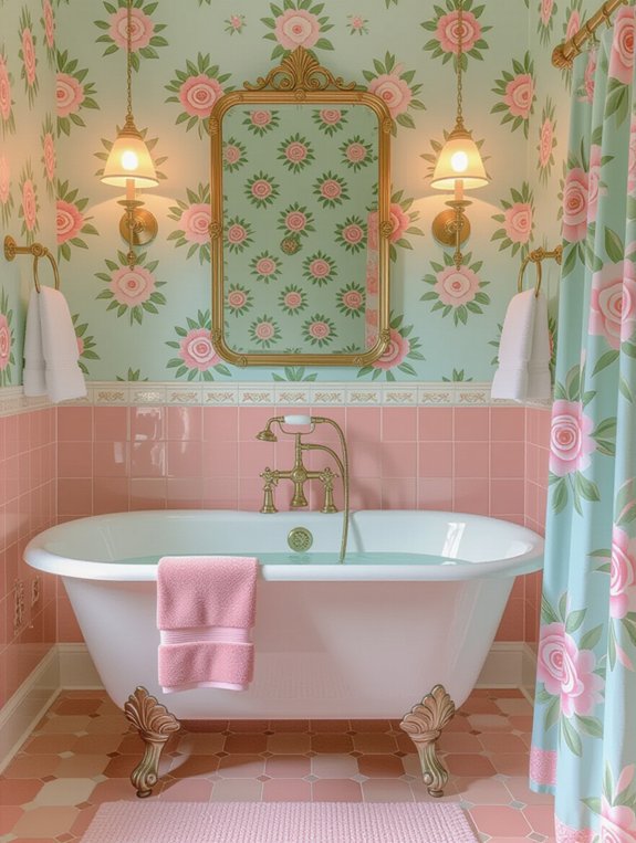 nostalgic retro bathroom decor
